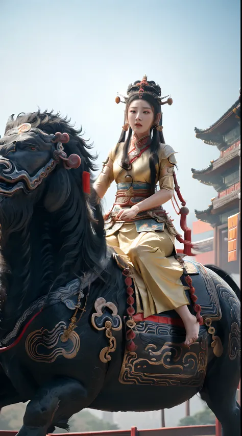 (a beautiful girl riding on dahuangdongjing:1.5),masterpiece,ultra high resolution,exquisite details