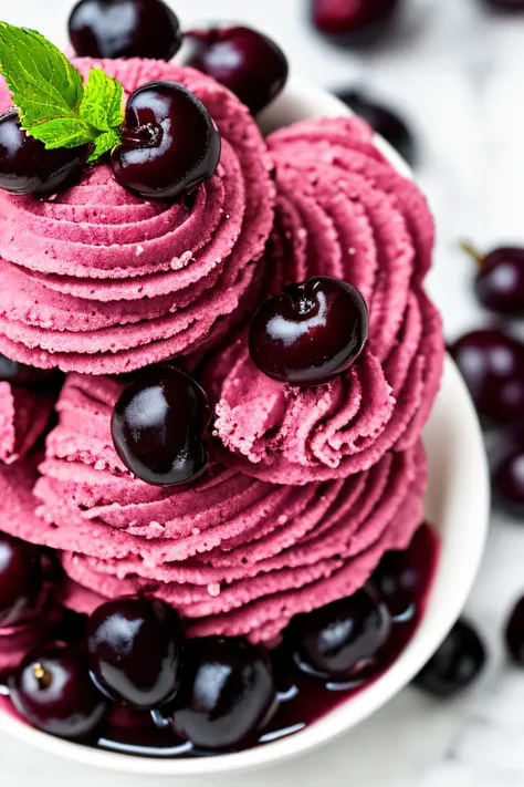 appetizing black cherry gelato