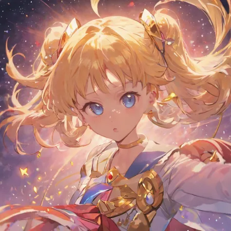 Sailor Moon Usaki Tsukino looks at you intently with amazement and anticipation. Ultra-detailed paint and epic visuals in 16K resolution. epics, imagens surreais e bonitas. efeito surpreendente, Em termos de fidelidade visual，The image looks very sharp, ab...