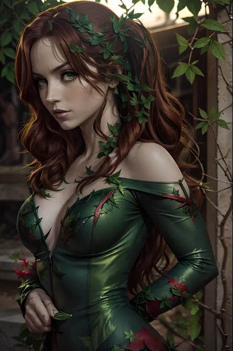 Poison ivy dc comics, detailed, high definicion, obra prima