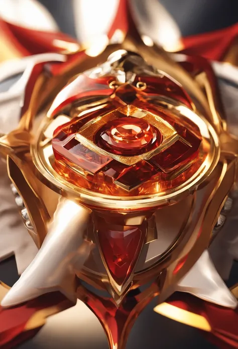 The Beyblade called Dynamus is a tough creation with a sleek aesthetic and unwavering strength. He is predominantly white, representing your pure determination. Its central blades are made of a polished material with gold accents to reflect its immense pow...