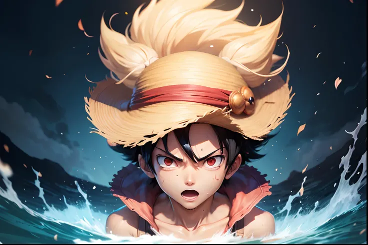 Anime boy, luffy gear 5