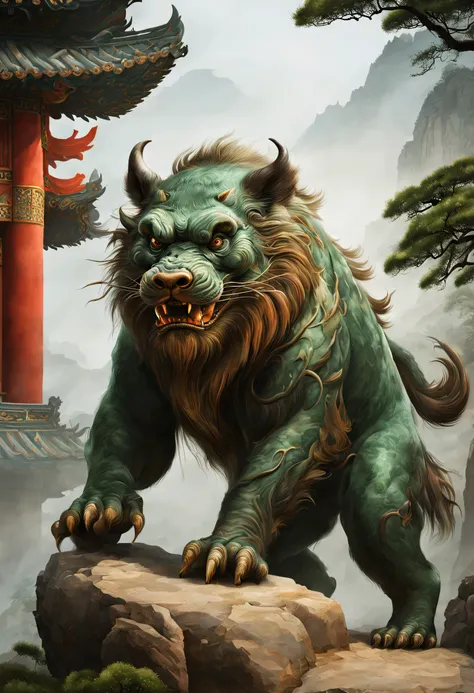 mythical beast name: huaihuai
biological characteristics: huaihuai is animal-like beast resembling wild pig, covered with hard h...