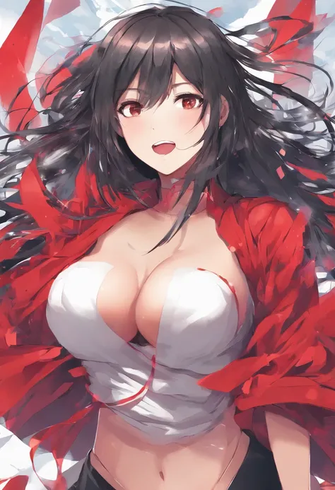 Growing giantess girl tall bursting clothes ripped ripping rip giant breasts busty bulging moaning embarrassed red blushing scared hiding adorable