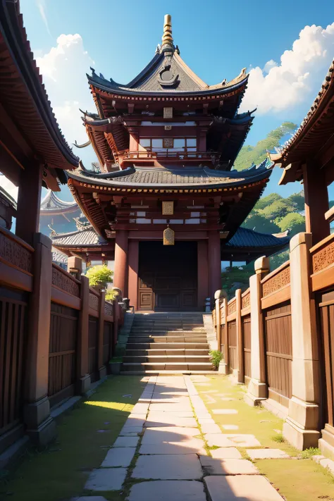 masterpiece, ultra detailed, background is temple, kochou shinobu