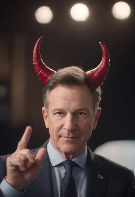 Sony ceo jim ryan with devil horns