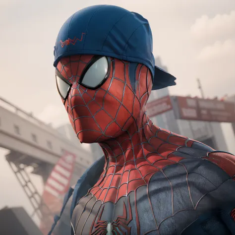 spiderman wearing cap backwards