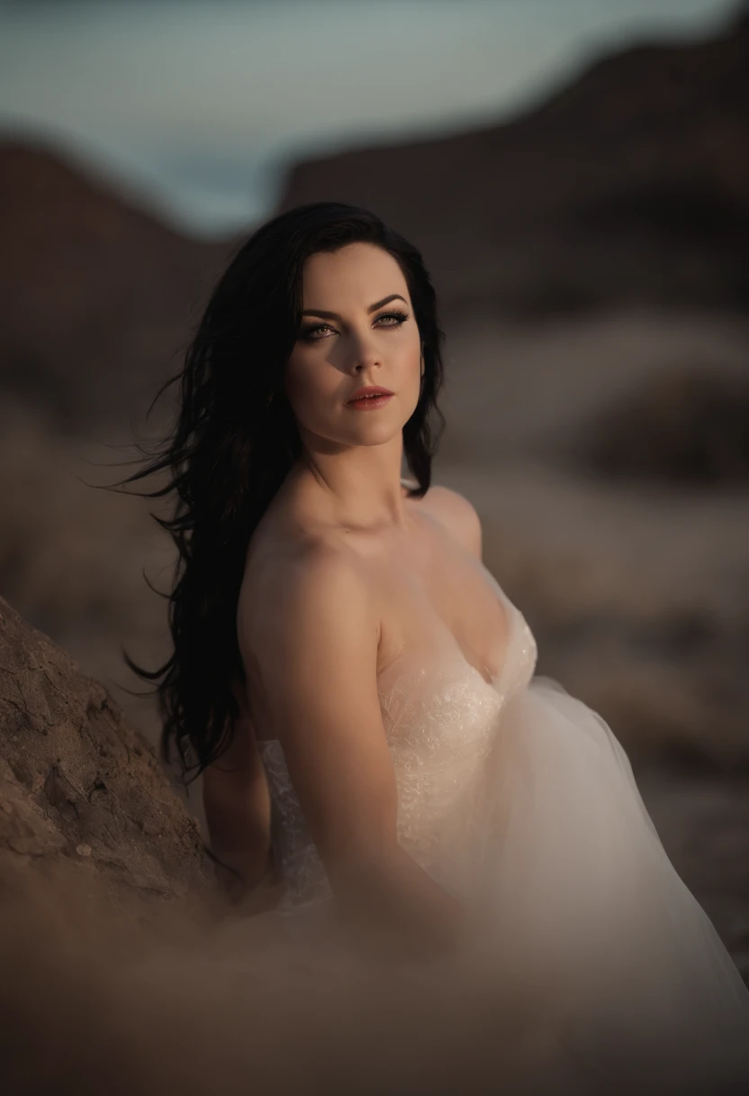 best quality, fotorrealista (High Definition Skin: 1.2), 8k UHD, DSLR, soft lighting, alta qualidade, Volumetric lighting, candid, fotografia, high resolution, 4k, 8k, Bokeh, Amy Lee from Evanescence Band Naked Video , No Clothes,In Bring me to Life Videoc...