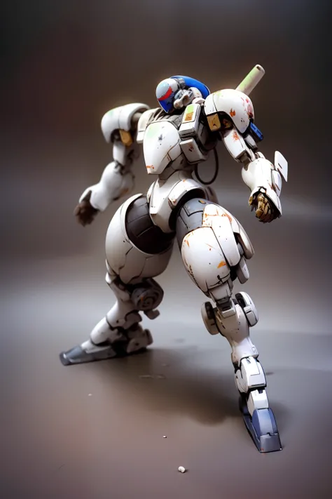 (masterpiece), best quality, 1robot, PD-802, There are various scratches on the armor, including deep and shallow scratches from being hit by bullets in battle.The metal is dirty with soot and smoke and shines dullly.It is a desolate wasteland, and the smo...