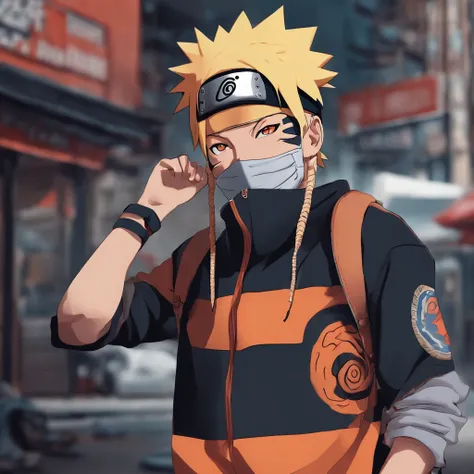 Naruto en estilo streetwear