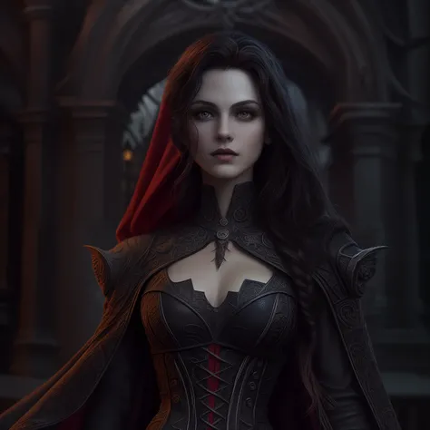 arafed, dark fantasy art, gothic art, (masterpiece:1.5), full body best details, highly detailed, best quality, highres, full body portrait of a vampire, elf (1.6, Masterpiece, best quality), ultra feminine (1.4 intricate details, Masterpiece, best quality...