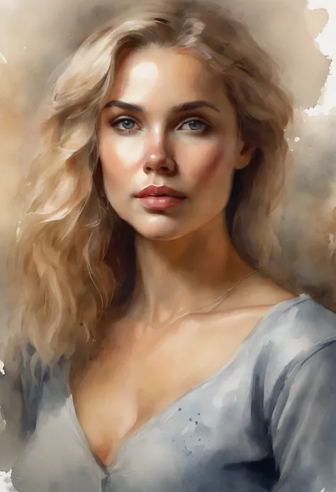 professional, (4k photo:1.1) by (Jeremy Lipking:0.3), (Dittmann Anna:0.3), (Arian Mark:0.3), (Sharp focus:1.3), high detail, wearing (tight shirt:1.2), beautiful detailed face, hazel eyes, short blonde hair, (attractive young woman:1.3), (seductive:1.1), (...