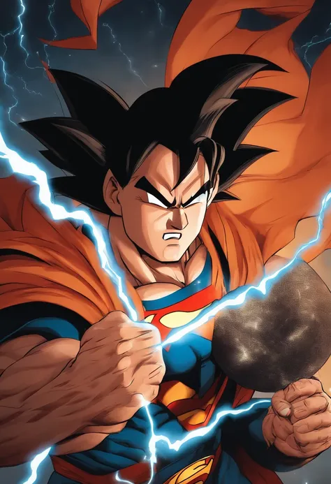 Goku killing superman