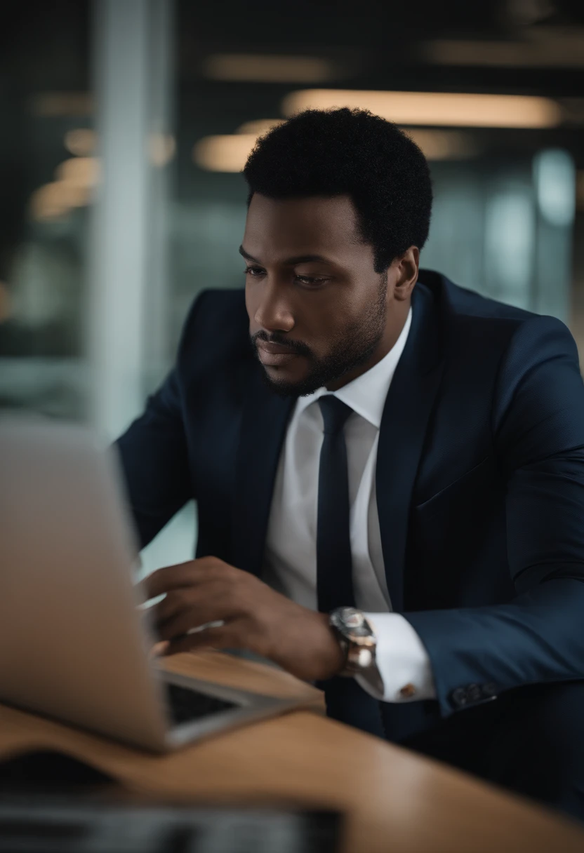 This Afro-descendant man, 38 years old, exudes a strong presence in a sleek office located in Paris La Défense. Immersed in the world of finance, he is engrossed by his computer, navigating skillfully among numbers and graphs. His casual suit, meticulously...