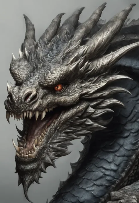 (Absurdo, alto, ultra detalhado) Five-headed dragon,Full HD