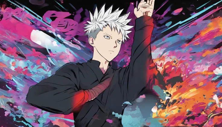 a youtube banner for a jujutsu kaisen highlight channel