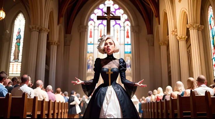 Lady Gaga Lady Gaga church cross lady Gaga