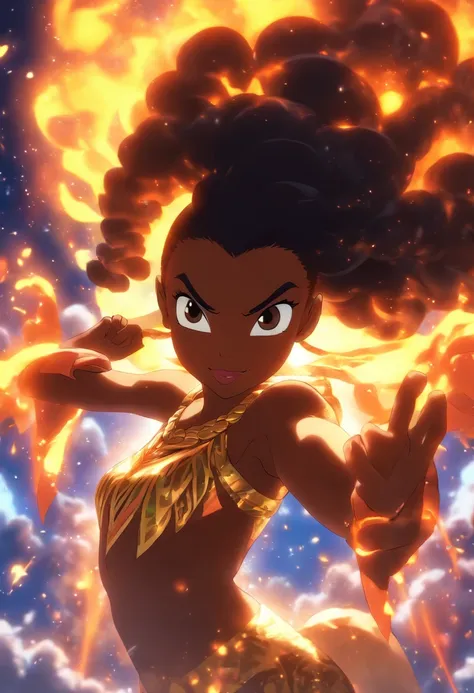 (((goddess PELÉ))) best quality, ultra-high resolution, 4K detailed CG, master piece, Maori ,Hawaiian goddess,Hawaiian mythology, ((Goddess of volcanoes)) , Maori image, aesthetic, screen-centered