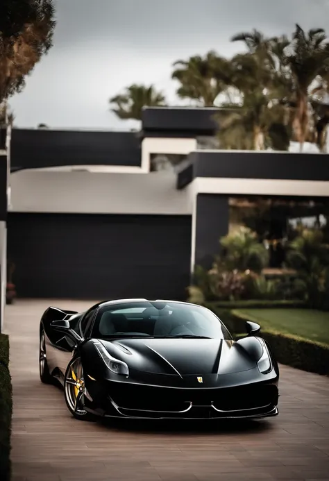 Black Ferrari，Latest style，New design，modern day