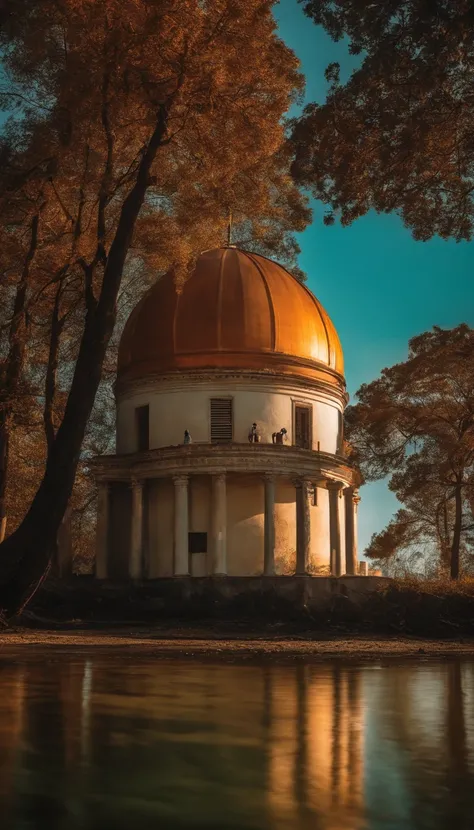 Cientistas e especialistas e pesquisadores na ilha, baseada na ilha de poveglia. Ar intenso e misterioso. 16k