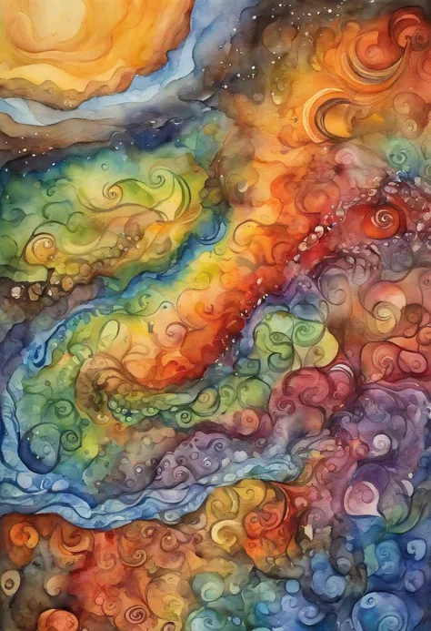 Trippy Painting of moving forward