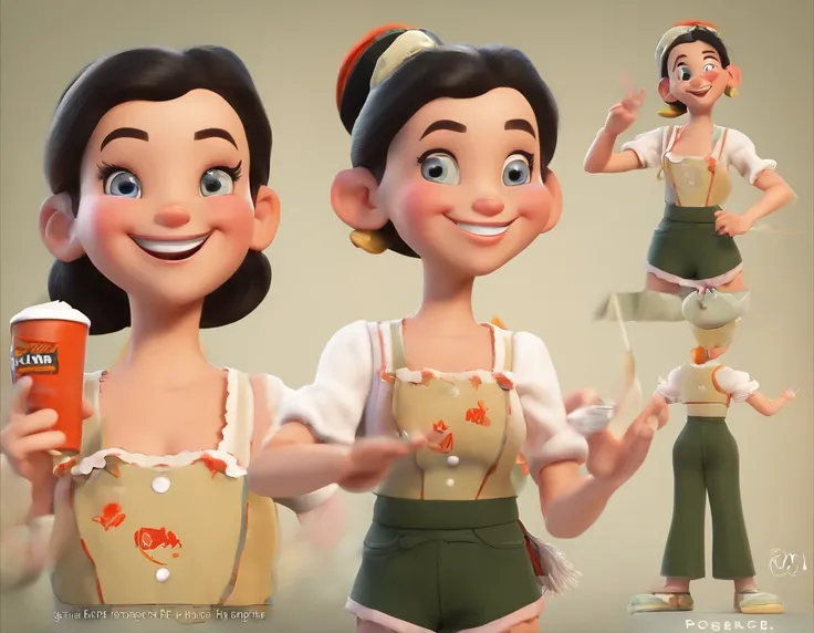 ((Unreal Engine 5)), ((ultra high definition)), ((ultra high resolution)), ((full sharpness)), ((maximum quality)), ((Cinematic)), ((8k)), ((Olive Oyl from Popeye cartoon)), ((identical to the cartoon)), ((totally the same as the cartoon)), ((typical face)...