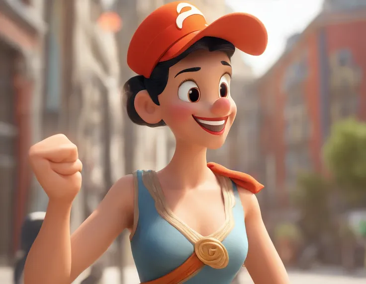 ((Unreal Engine 5)), ((ultra high definition)), ((ultra high resolution)), ((full sharpness)), ((maximum quality)), ((Cinematic)), ((8k)), ((Olive Oyl from Popeye cartoon)), ((identical to the cartoon)), ((totally the same as the cartoon)), ((typical face)...