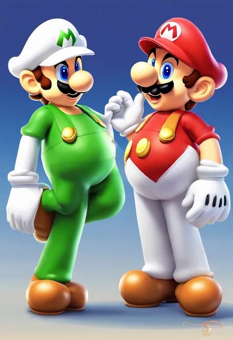 Super Mario and Luigi having gay sex