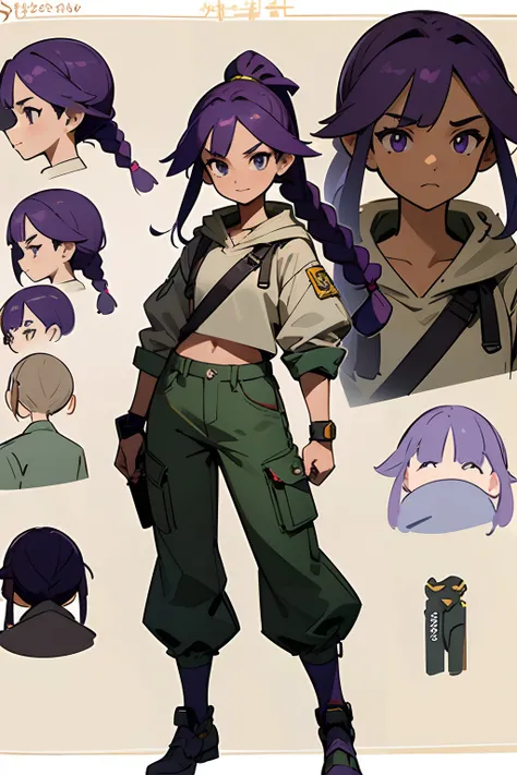 （（concept art of character）），((CharacterDesignSheet、Same role、frontage、Lateral face、on back))，Game character design，with a pure white background，Close-up of a teenage girl in a pokemon costume, ((character concept art)), ((character design sheet, same char...