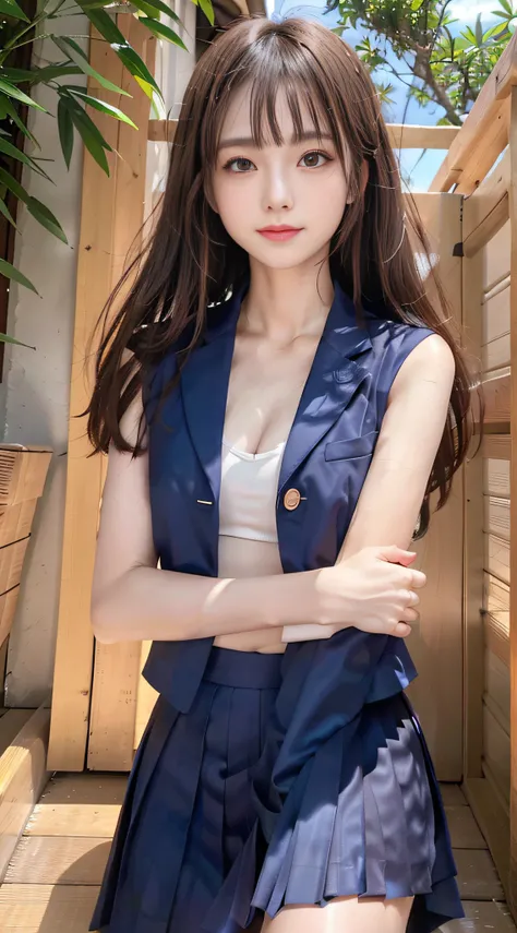 1womanl, （middlebreasts）, light brown hair, Blunt bangs, hair behind ear, hair over shoulder, （Long hair）,wetting hair,（ slender body shape）, （Ultra Fine Face）, Delicate lips,（beautidful eyes）, thin blush, Brown eyes, （shinny skin, flawless skin :1.3）,鎖骨, ...