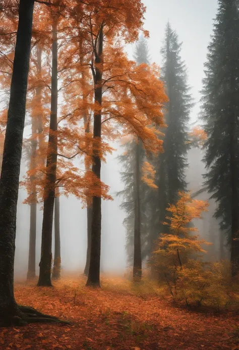 Trees on a white background