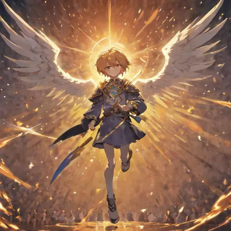 Fallen Angel,male people,large wings on the back,holds a sword,twinks