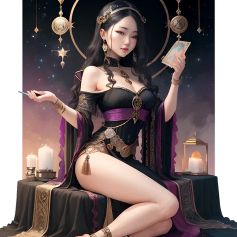 You are trying to sell a product that introduces tarot reading on Mercari。
Please draw a catchphrase for the thumbnail image of the product at that time.