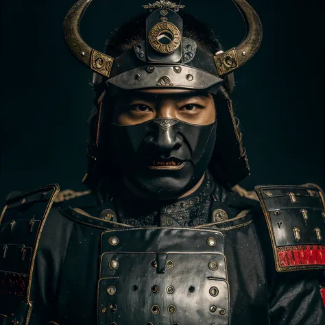 Close-up of a samurai with a helmet and a sword, Samurai warrior, Epic Samurai Warrior, Portrait of a Samurai, Samurai style, cyborg samurai, demon samurai warrior, Japanese samurai, Demon Samurai, A samurai with a demonic mask, Ancient Japanese samurai, B...