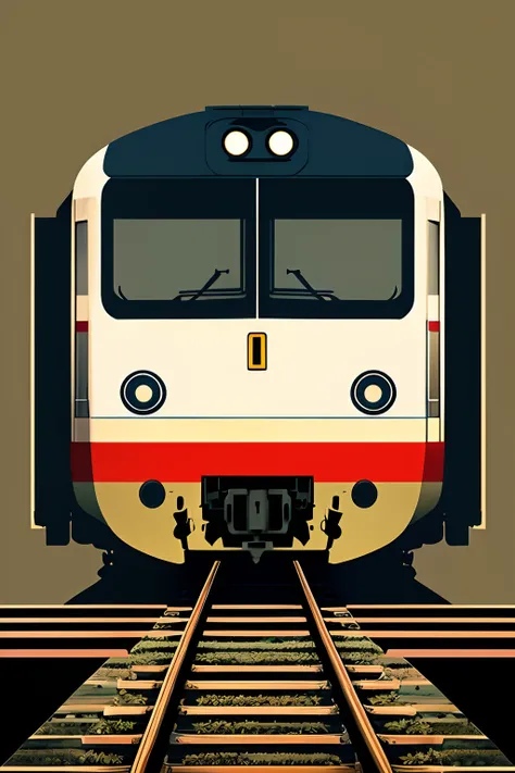 a icon of a train front, minimalist