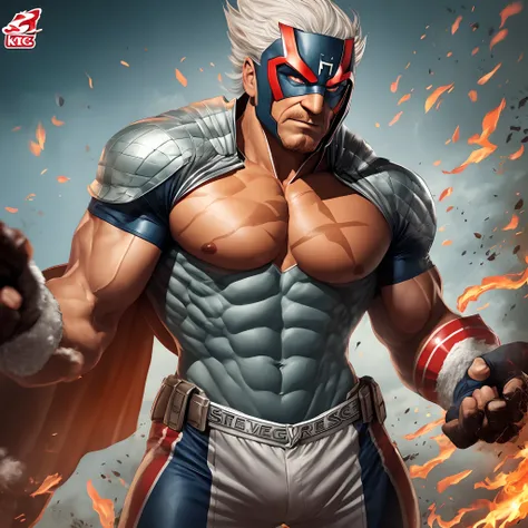 KFC mascot as strong superheroes --auto --s2