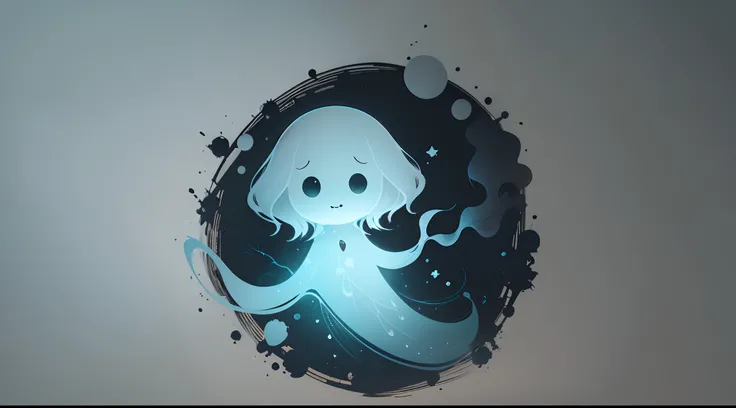 A little cartoon-looking ghost illustration --auto --s2