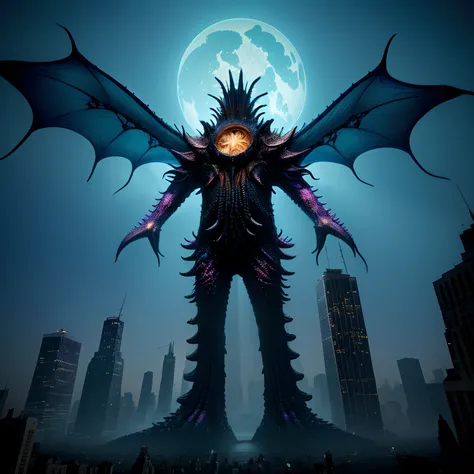 bizarre alien creature, giant kaiju starfish monster, surrealism, looming creature with a long, kaiju towering above new york, kaiju cephalopod, nanotech demonic monster horror, scary monster statues, bizarre alien creature, giant kaiju starfish monster