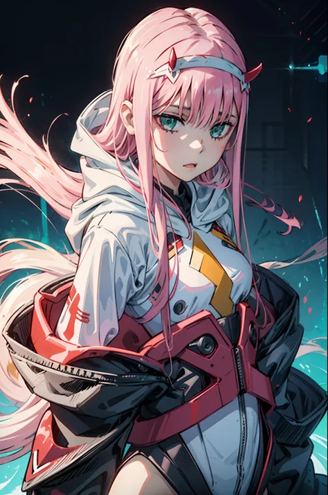 zero-two / darling in the franxx ] is wearing a mask, loish |, by kamisaka sekka, loish art style, a beautiful art illustration,...