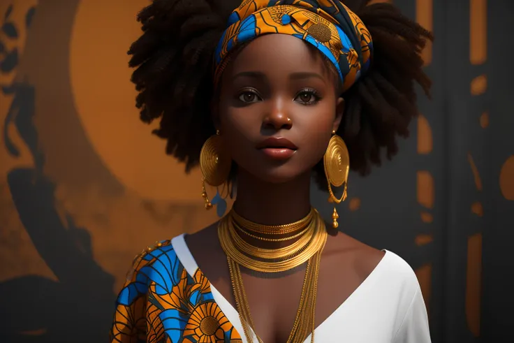 3d,
An African girl, with the uploaded face, looking at viewer,  street fashion, full body, squatting, 
masterpiece, best quality, 8k, detailed skin texture, detailed cloth texture,  beautiful detailed face, intricate details, ultra detailed