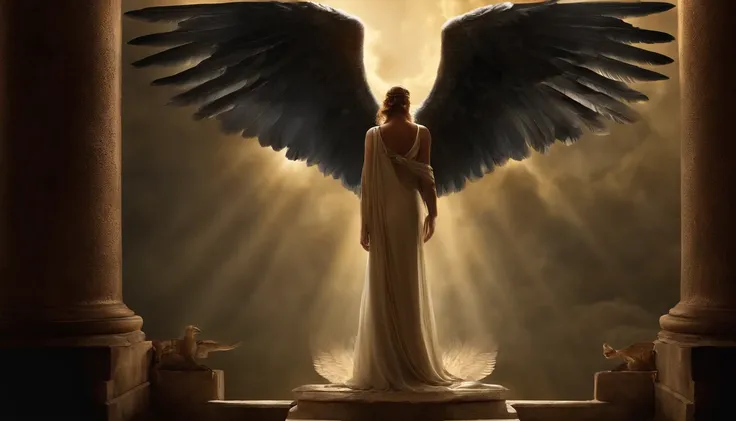 An angel was coming down from heaven with great power, and the earth was lit up by his glorious splendor.
The male angel cried out with a mighty voice. "Collapsed! Babylon the Great fell! Babylon became the abode of demons, a den of unclean spirits, and a ...