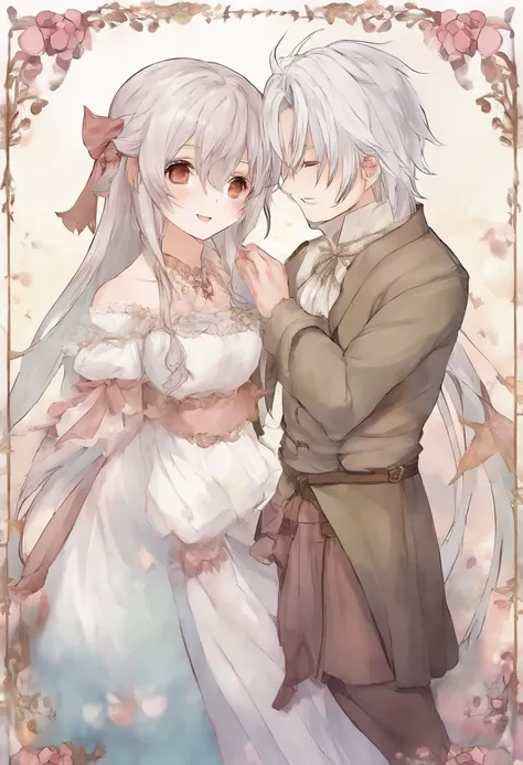 Horikiri Nagisa a long grayish white haired with his hair in cute twin tails flat chested beautiful boy who isnt entirely comfortable with modeling cute feminine clothes for his little sister but is okay with it despite feeling a bit emasculated, Masterpie...