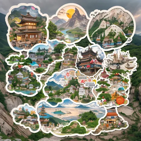 32K stickers（tmasterpiece，k hd，hyper HD，32K stickers）Snow peak sticker(mont)Treasury stickers(kiosk)Close to Lam Tin(Village)，
Deadwood stickers(Hut)Three blankets(big hall)A hole in the sky(Boulders)。
Sticker half ridge(kiosk)City of Flowers(kiosk)The sto...