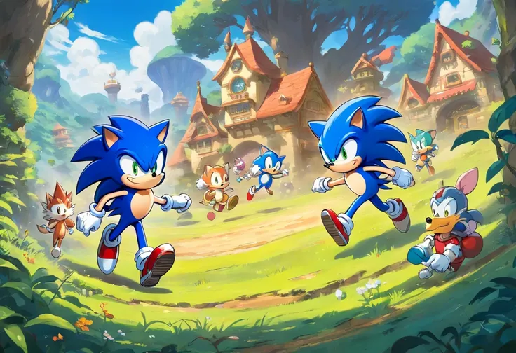 Sonic the hedgehog,estilo jogo cuphead