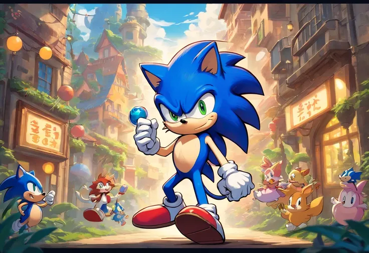 Sonic the hedgehog,estilo jogo cuphead