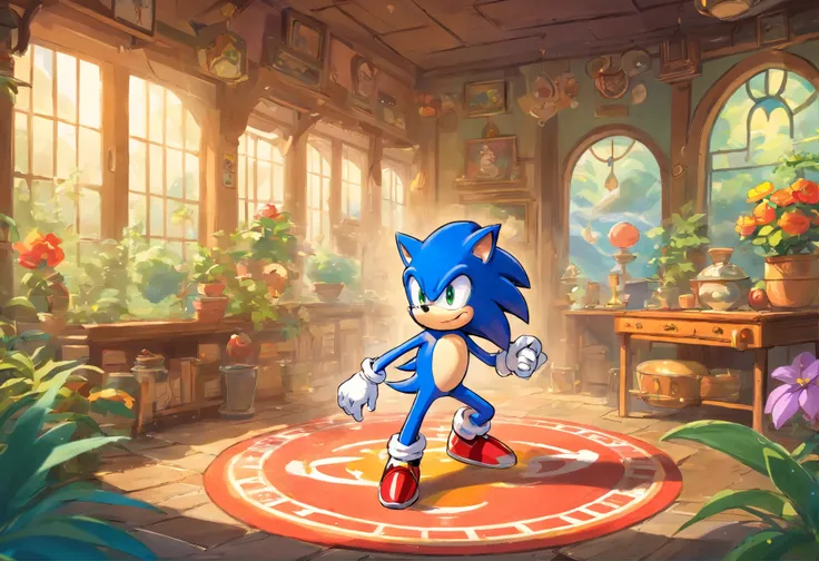 Sonic the hedgehog,estilo jogo cuphead