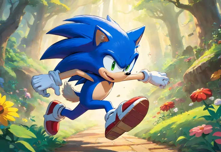 Sonic the hedgehog,estilo jogo cuphead