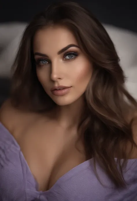 arafed frau voll , Sexy girl with brown eyes, ultra realistisch, Akribisch detailliert, portrait sophie mudd, brown hair and big eyes, Selfie einer jungen Frau, Dubai Augen, Violet Myers, ohne Make-up, Natural makeup, Blick direkt in die Kamera, Gesicht mi...