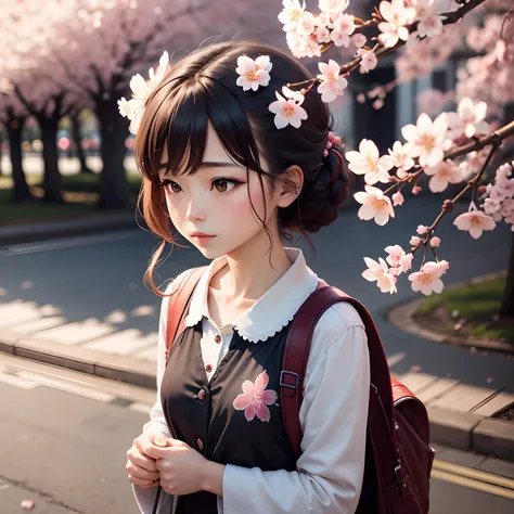 A cherry blossoms flower