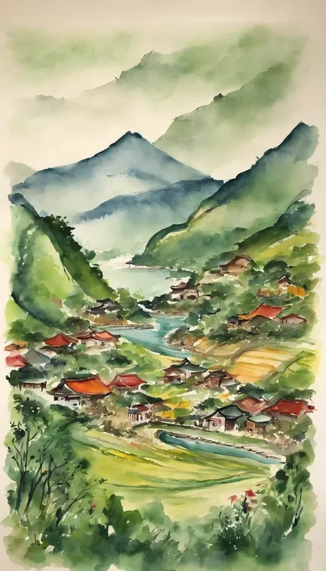 The beauty of the land of Hachigui，Including mountains and rivers、lakes、Natural landscapes such as flowers and trees。Between this green mountain and green water，It is a peaceful and peaceful village，The house is surrounded by mountains and waters，Cooking s...